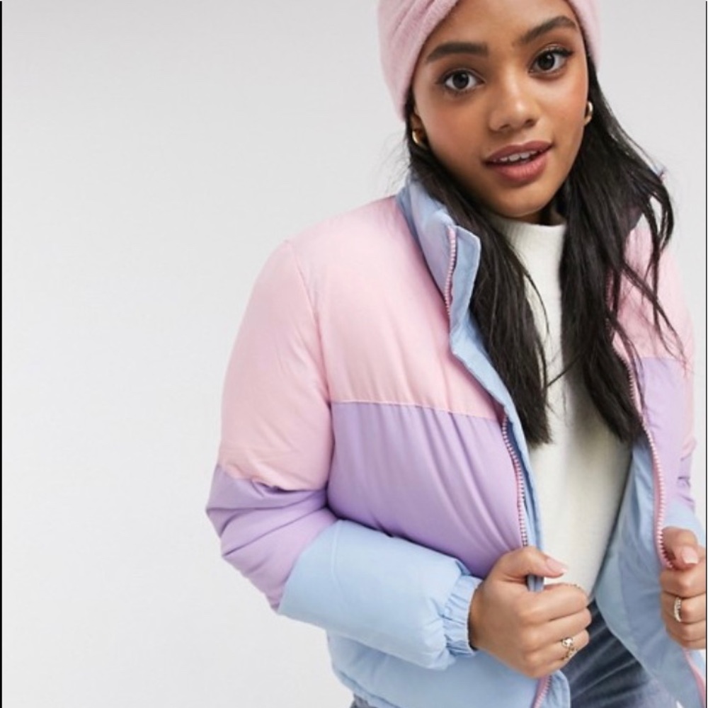 Pastel puff jacket